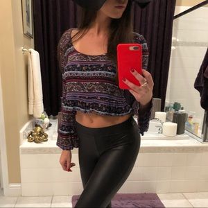 LA Hearts paisley top - S